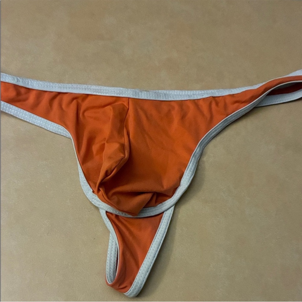 Tulio Men's power thong Orange - Picture 2 of 7